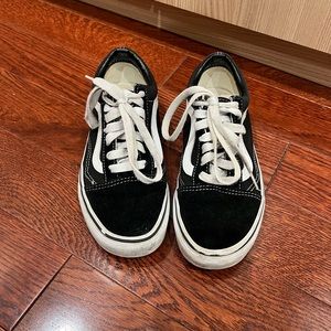 Vans Old Skool Sneakers Skater Shoes Black and White Size 4.5